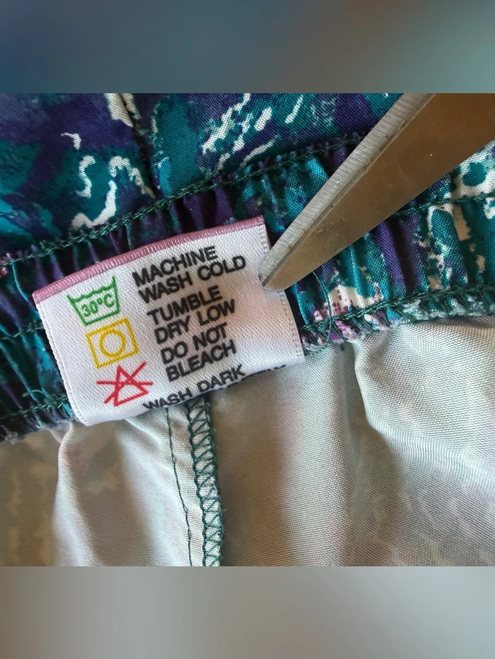 Vintage 90s Prince Sportswear retro Tennis Shorts Teal  graphic Abstract Print